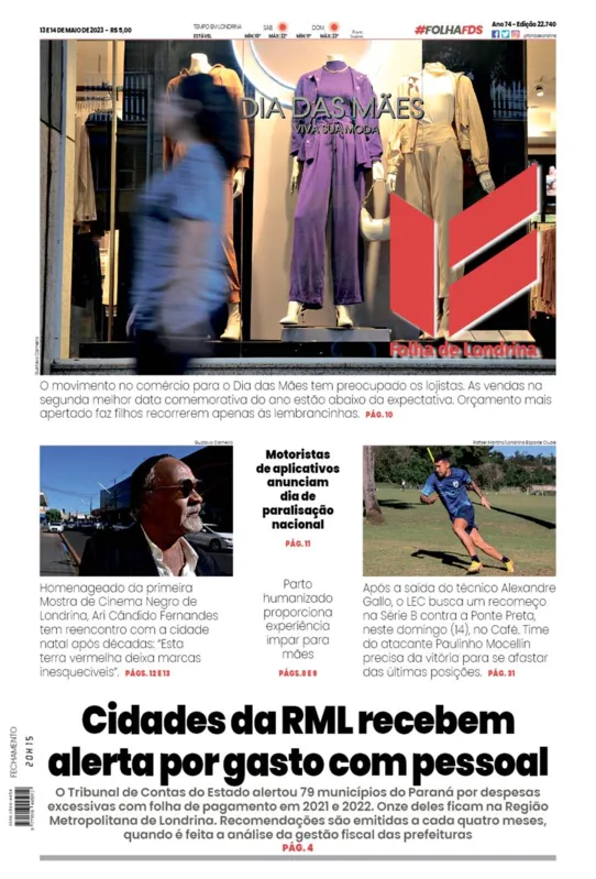 Imagem ilustrativa da imagem Capa 13/05/2023