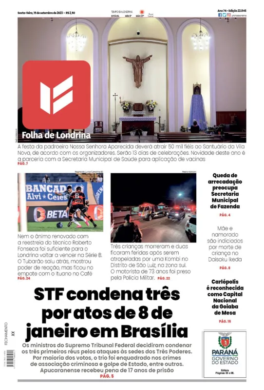 Imagem ilustrativa da imagem Capa 15/09/2023