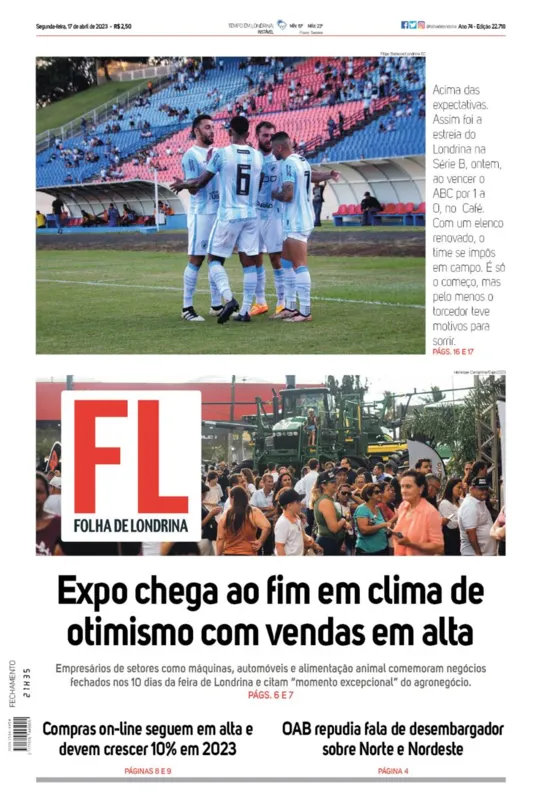 Imagem ilustrativa da imagem Capa 17/04/2023
