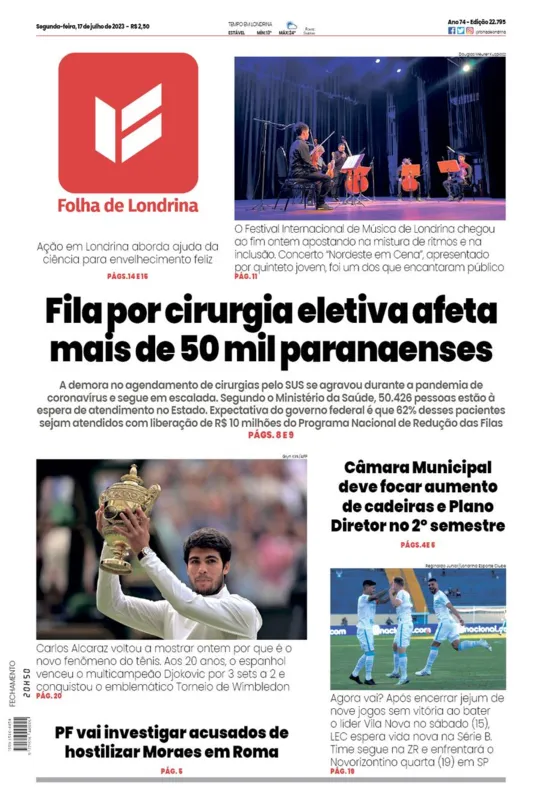 Imagem ilustrativa da imagem Capa 17/07/2023