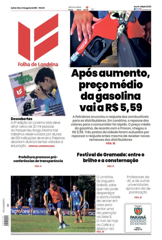 Imagem ilustrativa da imagem Capa 17/08/2023