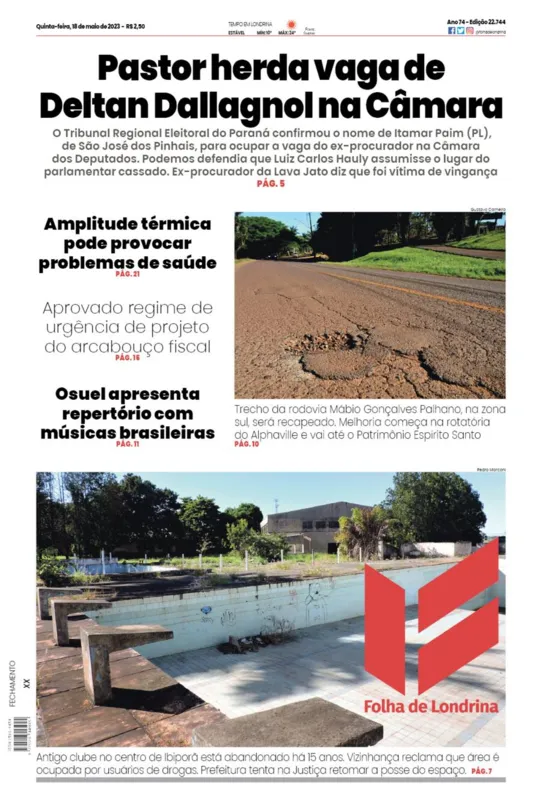 Imagem ilustrativa da imagem Capa 18/05/2023