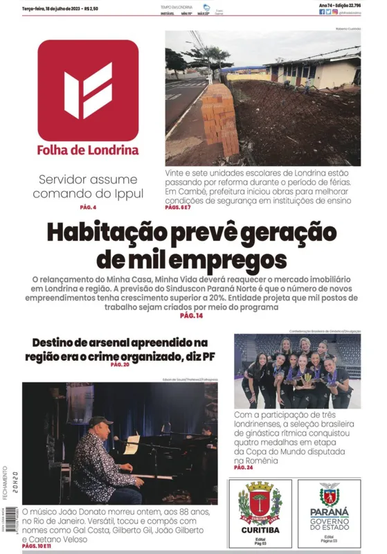 Imagem ilustrativa da imagem Capa 18/07/2023
