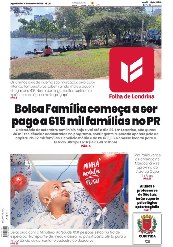 Imagem ilustrativa da imagem Capa 18/09/2023