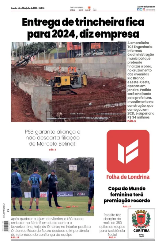 Imagem ilustrativa da imagem Capa 19/07/2023