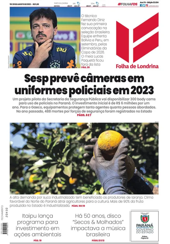 Imagem ilustrativa da imagem Capa 19/08/2023