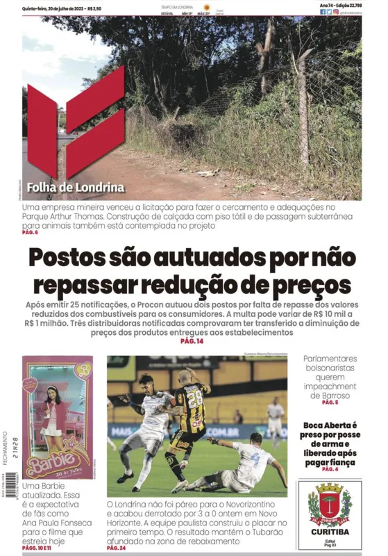 Imagem ilustrativa da imagem Capa 20/07/2023