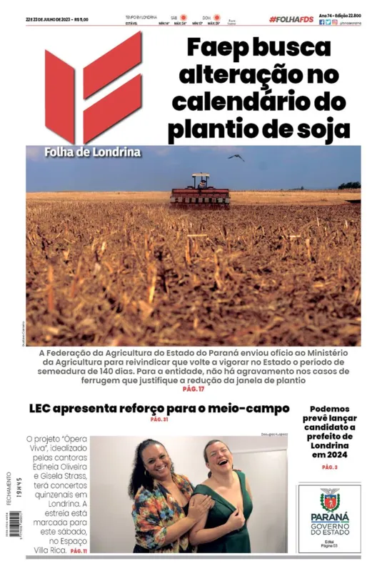 Imagem ilustrativa da imagem Capa 22/07/2023