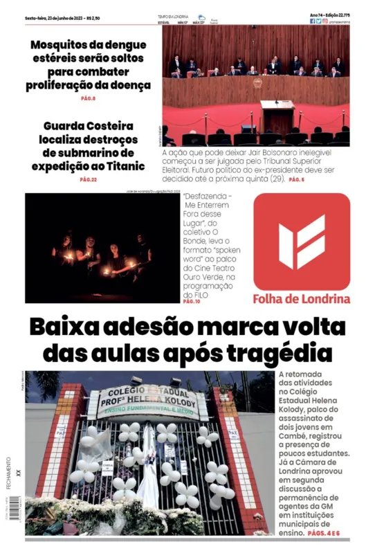 Imagem ilustrativa da imagem Capa 23/06/2023