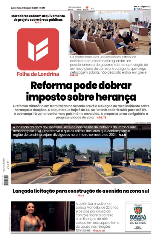 Imagem ilustrativa da imagem Capa 23/08/2023