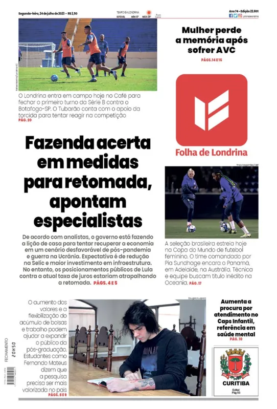 Imagem ilustrativa da imagem Capa 24/07/2023