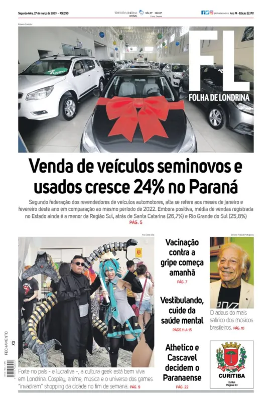 Imagem ilustrativa da imagem Capa 27/03/2023