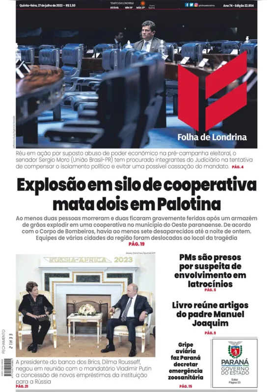 Imagem ilustrativa da imagem Capa 27/07/2023