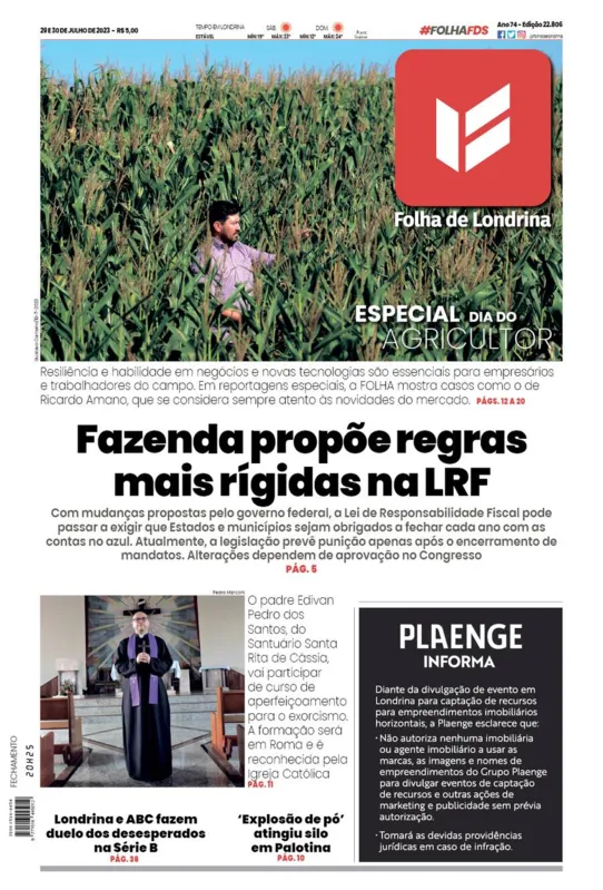 Imagem ilustrativa da imagem Capa 29/07/2023