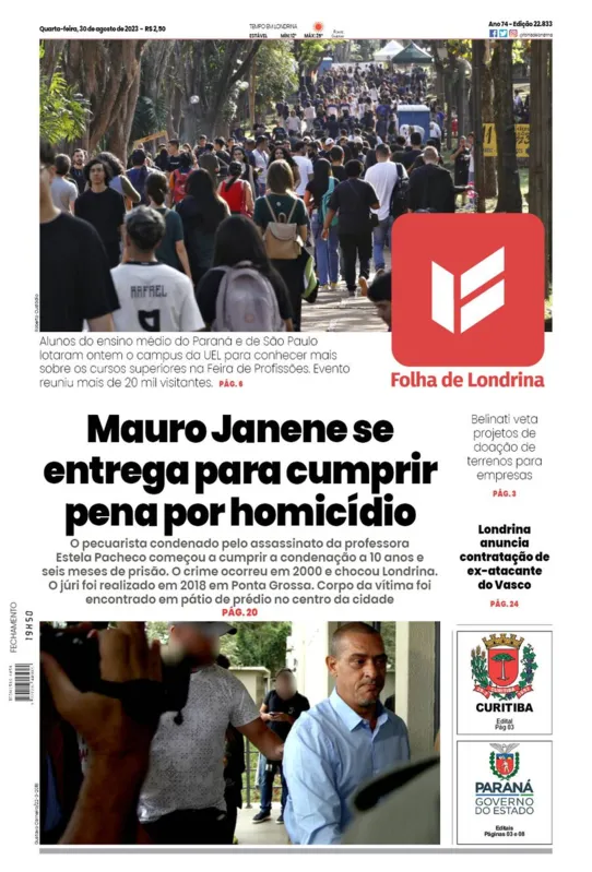 Imagem ilustrativa da imagem Capa 30/08/2023
