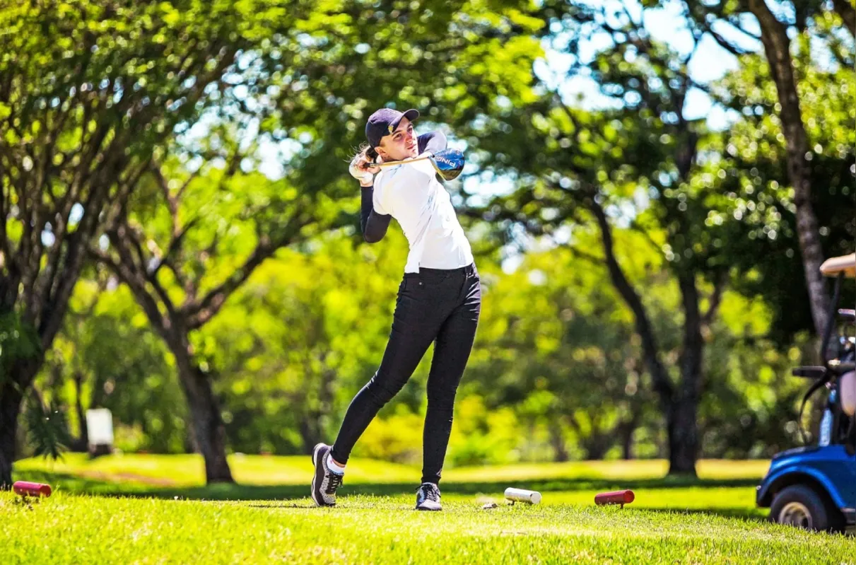 A destacada golfista Ana Helena Cunha, presença  confirmada no Torneio