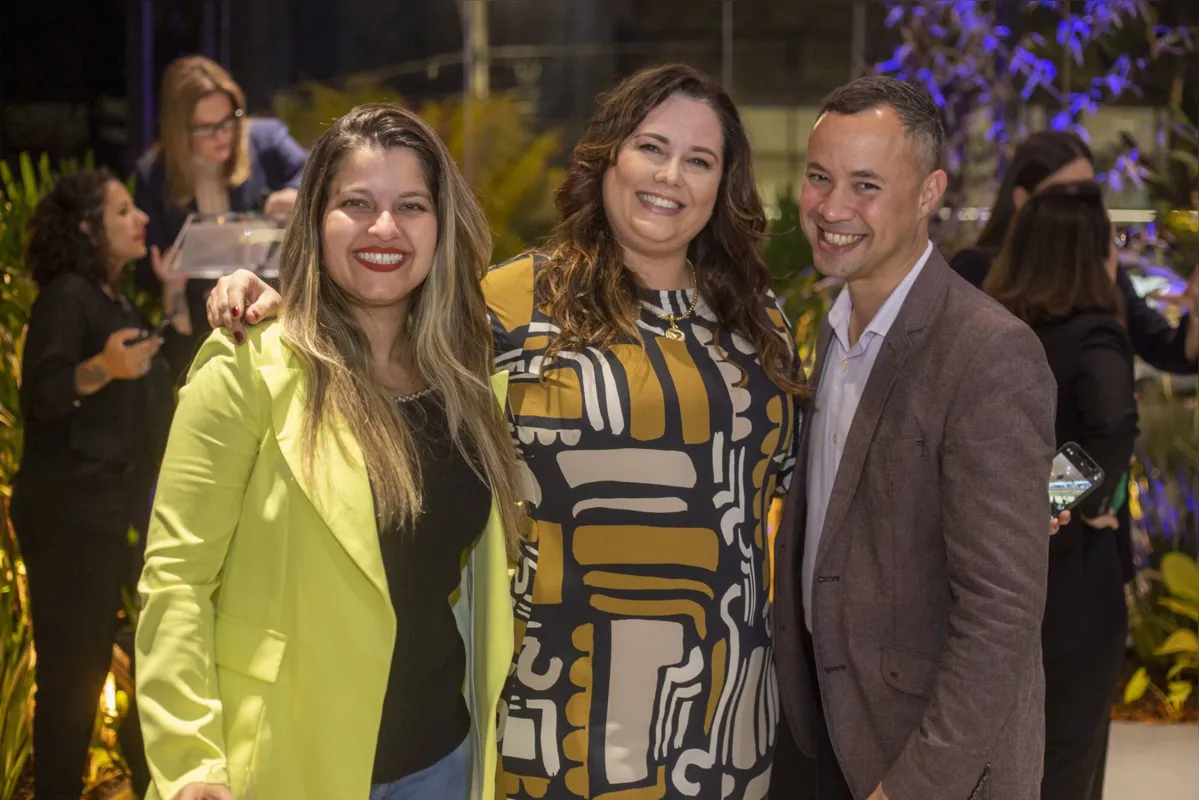 Renata Fernandes, Andréia Juliani e Celso Begue de Queiroz