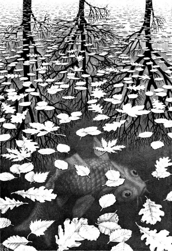 Três Mundos, de Escher