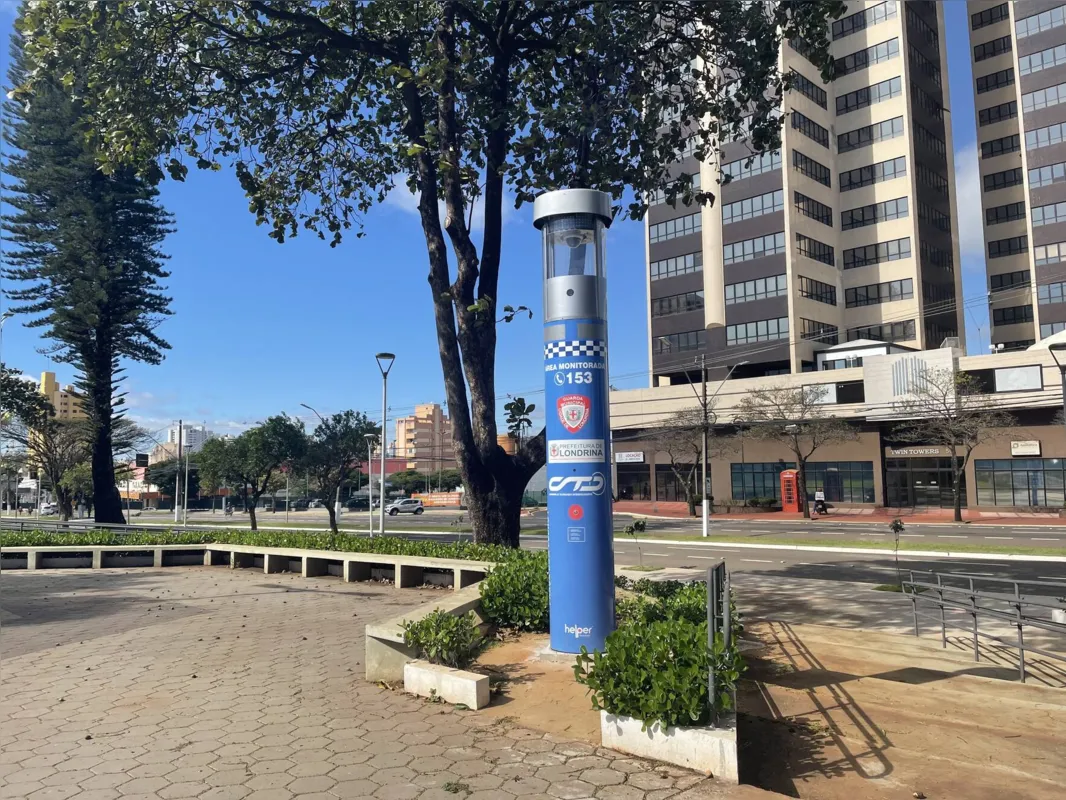 Imagem ilustrativa da imagem Defesa Social instala totens de segurança no Centro de Londrina