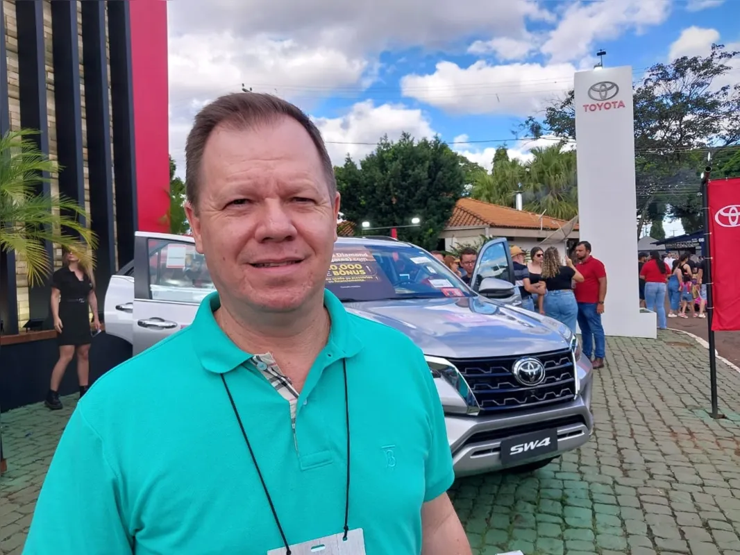 Emerson Nobile, gerente geral da Toyopar: "A gente já está vendendo para a carteira do mês de maio. Os números estão espetaculares, até um pouco a mais do que a gente previa"