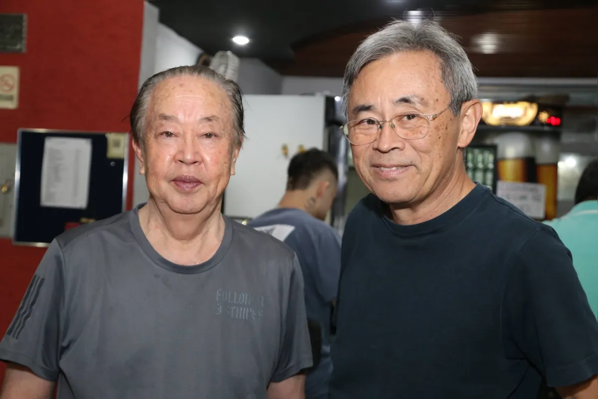 O empresário Ywao Miyamoto e o dentista Wilson Kaneshima
