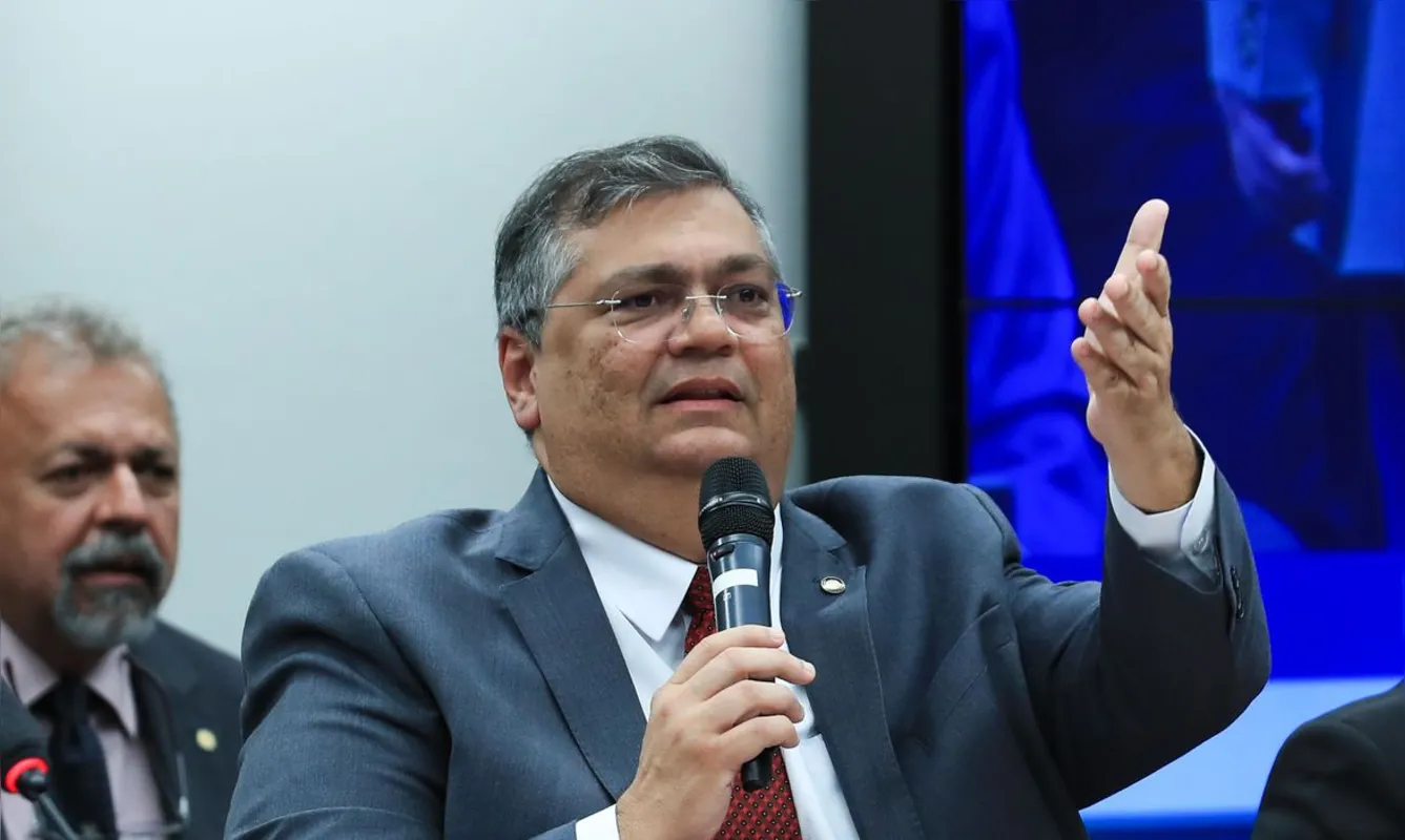 O ministro da Justiça, Flavio Dino: "Nenhum de vocês quer um cenário de horror no país em que crianças são assassinadas nas escolas, ou que pessoas morrem banalmente no trânsito, ou que brigas de vizinho terminem em morte"