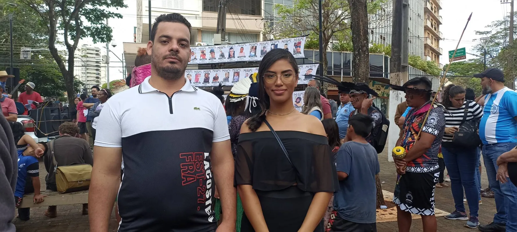 Os venezuelanos Dairelus Ledezma, 22 anos, e Miguel German, 28, estão no Brasil desde 2019