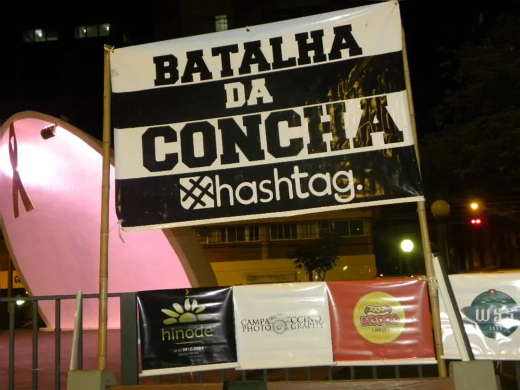 A 3ª edição da Batalha da Concha, em meados de 2009, ocorreu no cercadinho lateral da Praça 1º de Maio