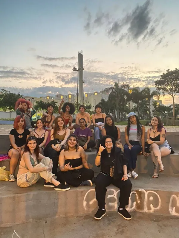 O Treino Delxs é um espaço criado para que mulheres cis,  trans e pessoas não-binárias sintam-se confortáveis nas batalhas