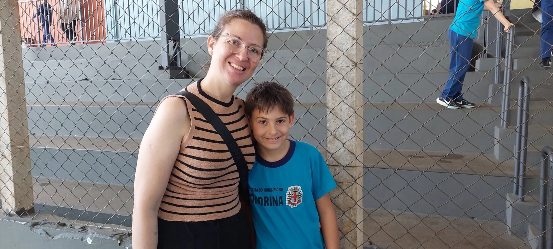Caroline Macri Cianca com Francisco