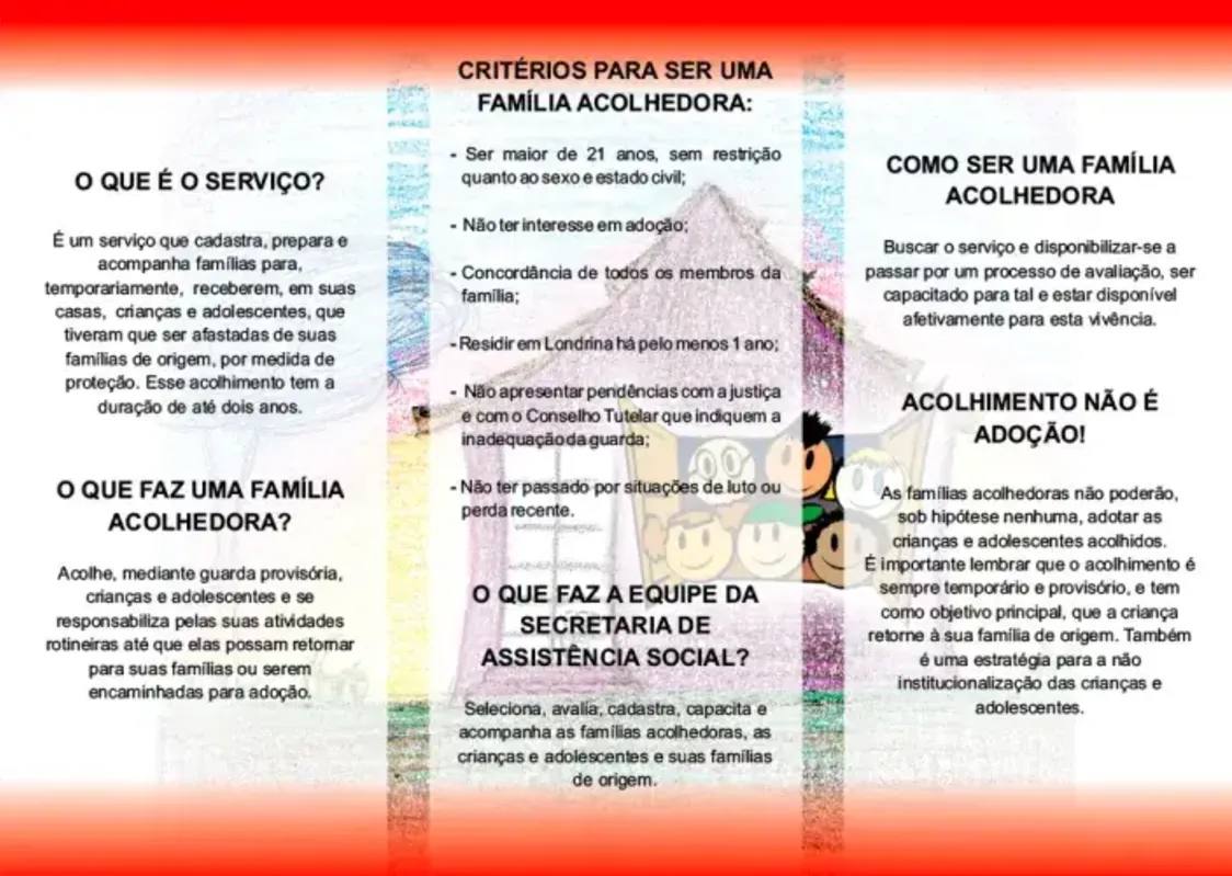 Imagem ilustrativa da imagem Londrina busca interessados em participar do Família Acolhedora