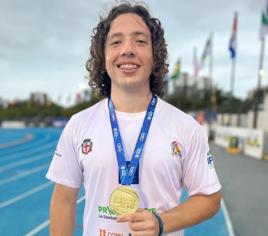 Luis Felipe Abilio: tricampeão do lançamento do martelo