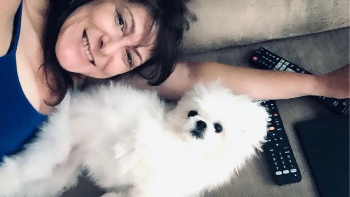 Marli Rossett com Sophi: "Nossos bichinhos fazem parte da nossa família, são amados e nos amam"