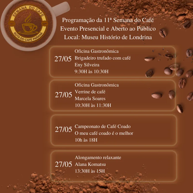 Imagem ilustrativa da imagem Museu Histórico com parceria da Rota do Café realizam evento