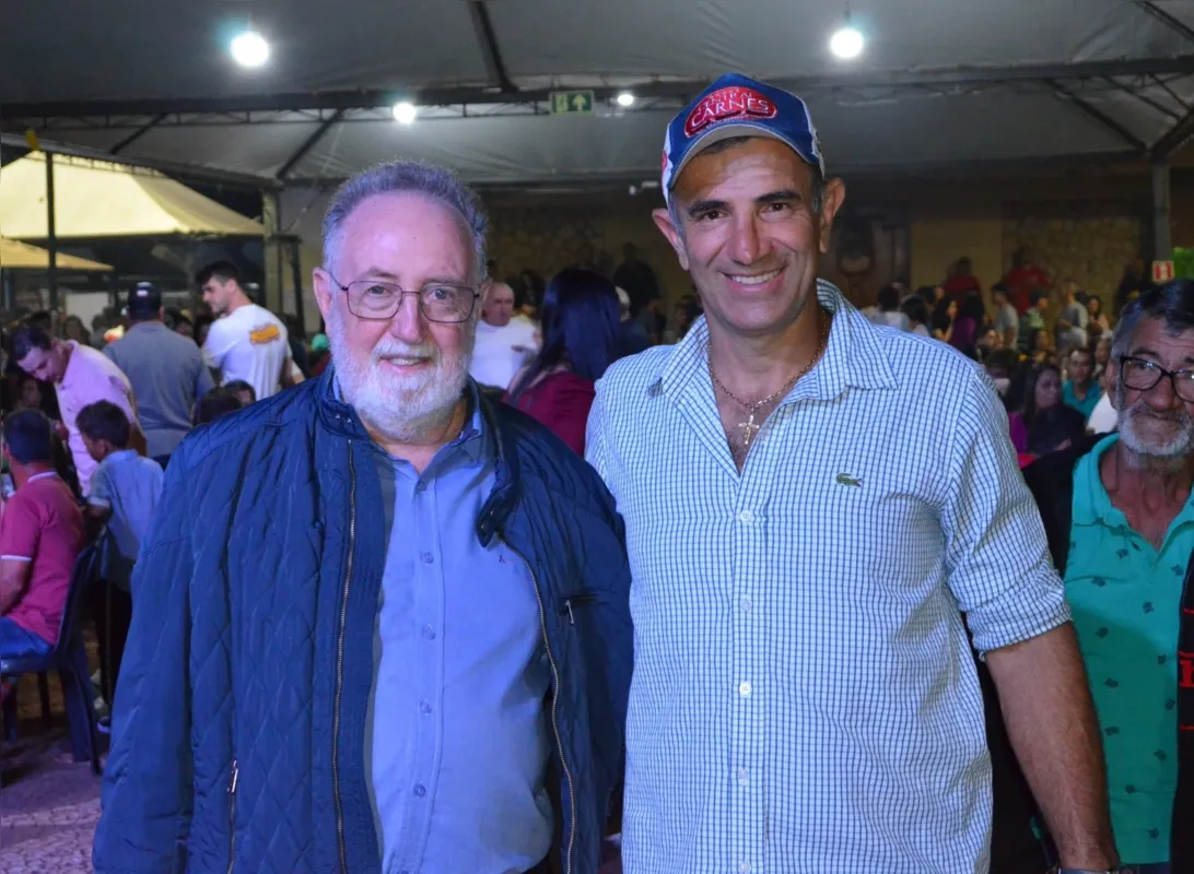 Empresário Marcão Sanches e o deputado estadual Tercilio Turini - autor da lei que institui a Capital Paranaense dos Embutidos