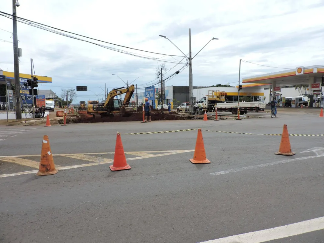 Imagem ilustrativa da imagem Obra da trincheira interdita novo trecho da avenida Rio Branco
