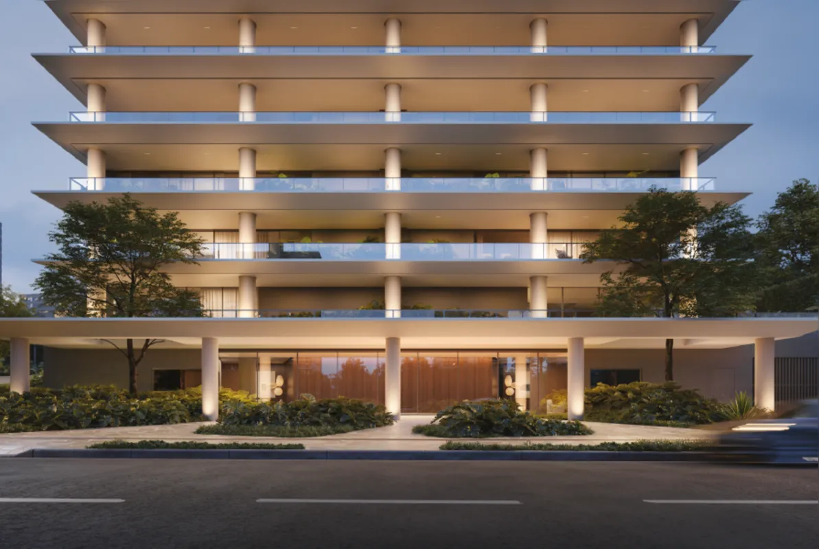 Os apartamentos têm 204 m² de área privativa