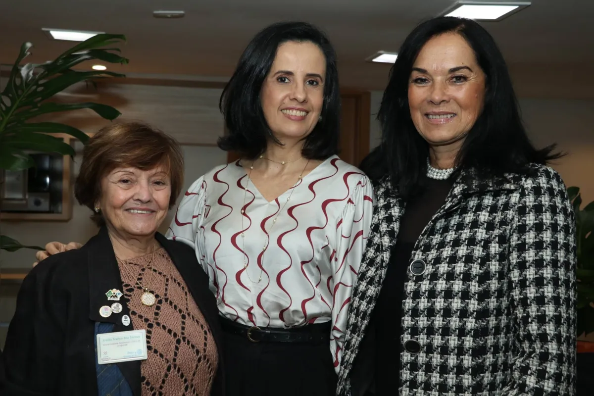 Hercilia Franco dos Santos, Marluce Fagott de Paiva e Lázaro Caramori