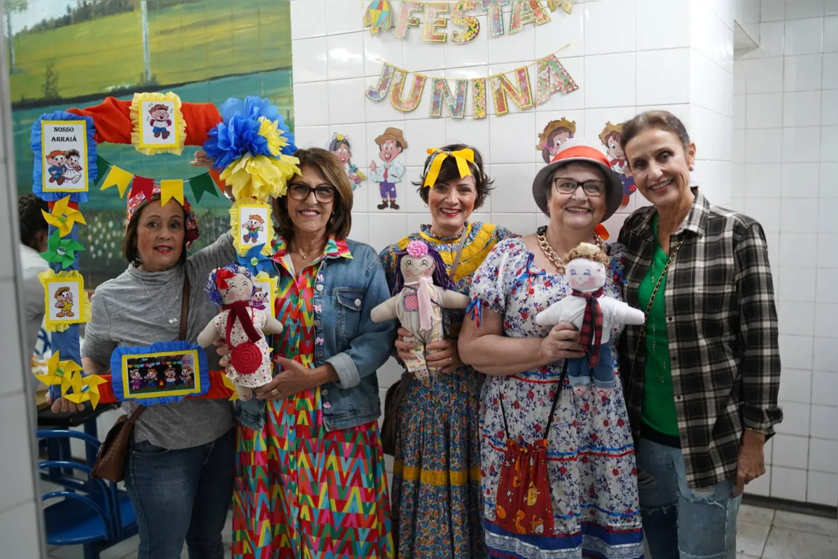 Maria Isabel Dias, Sueli Andrade, Roseli Genovesi, Rosângela Marcondes e Carol Fonseca