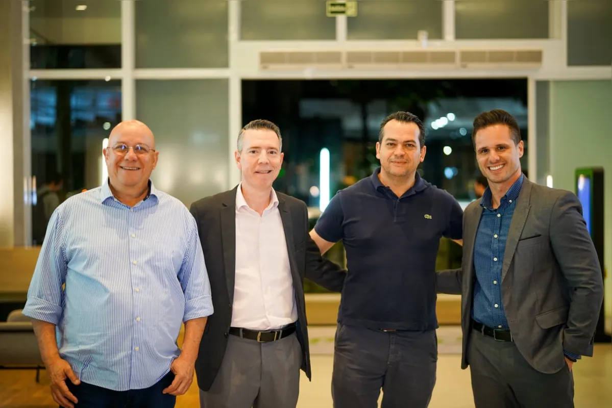 Clóvis Bohrer, Douglas Sanches, Flávio Esteves e Leandro Gobbo