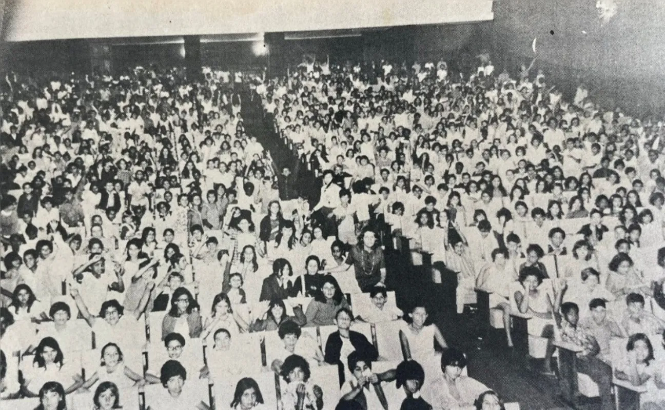 1973: sessão especial da Semana da Criança no Cine Villa Rica