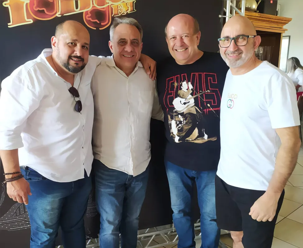 Equipe comercial de peso, nos anos 80 e 90: Marcos Defreitas,  Angelo Pamplona (hoje, presidente da ACIL), Aparecido Benatti e  Ilson Borges