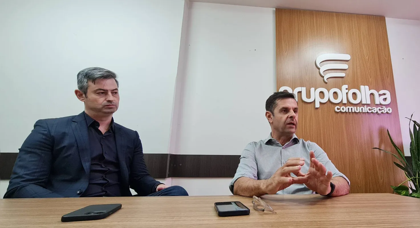 Jeison Bittencourt e Christian  Krieger,da TIM: para usar a conexão 5G, o usuário precisa apenas ter um aparelho celular compatível com a tecnologia e não é necessário trocar o chip ou o pacote de dados
