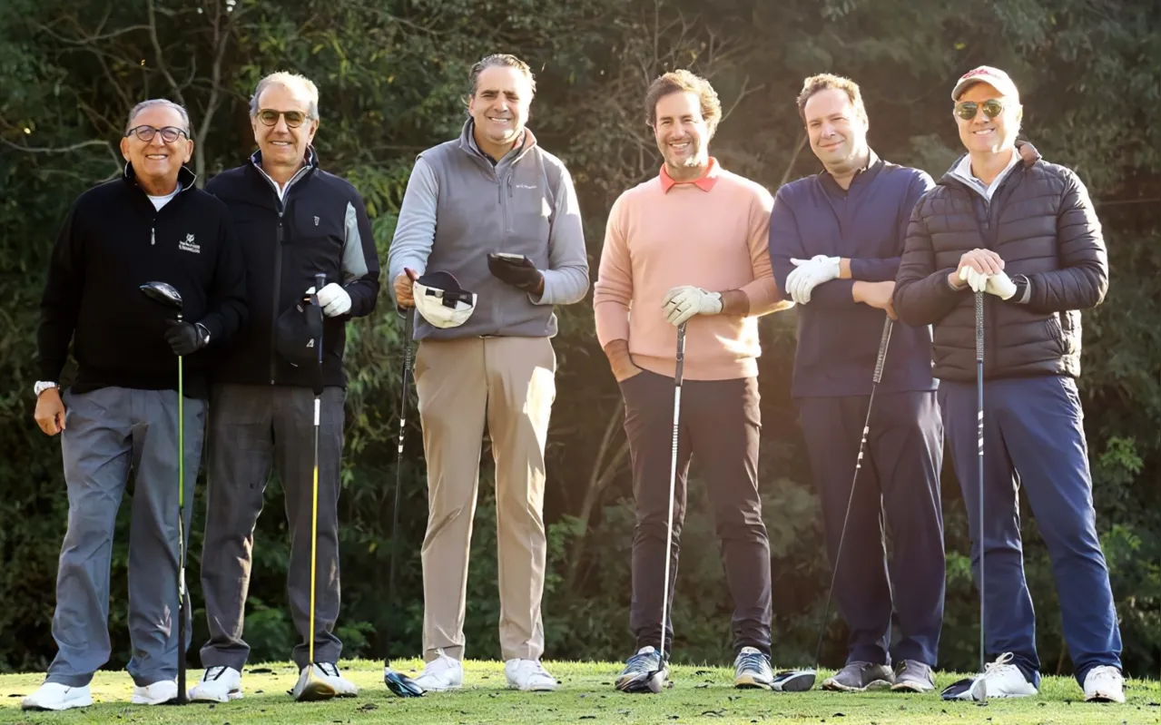 Galvão Bueno, Alfredo Khouri, Carlos Messas, Alfredo Khouri Junior, Rafael  Pugliesi e Fábio Messas