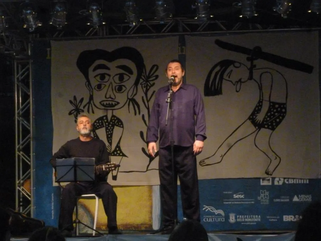 O narrador Zé Bocca e o músico Marcos Boi fazem duas apresentações de "História para Ouvidos Pequenos" na sexta (25) e no sábado(26)