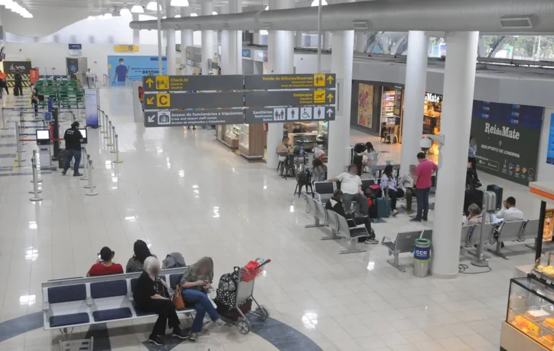 Em julho de 2022, 63 mil passageiros passaram pelo Aeroporto de Londrina