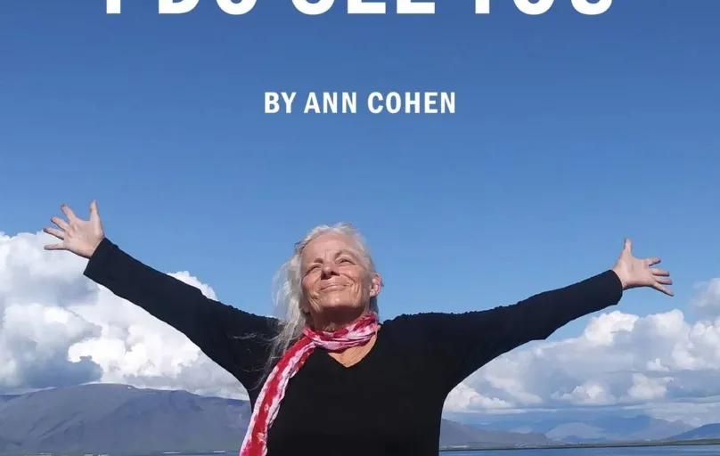 Capa do livro “I Do See You”, que registra viagens da artista Ann Cohen em fotos
e desenhos