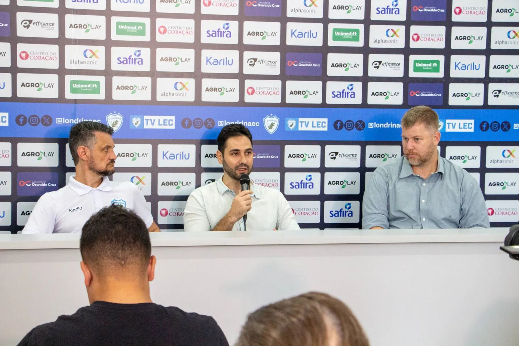 Robson Lima, Paulo Assis e Luiz Kriwat concendem entrevista coletiva e detalham planos do LEC para a sequência da temporada