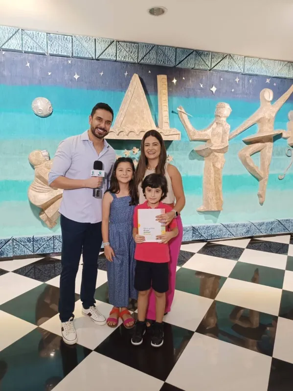 Na ocasião, entrevistamos, também, Marcella Fiorelli Sperandio e os filhos, Ana Laura e Enrico