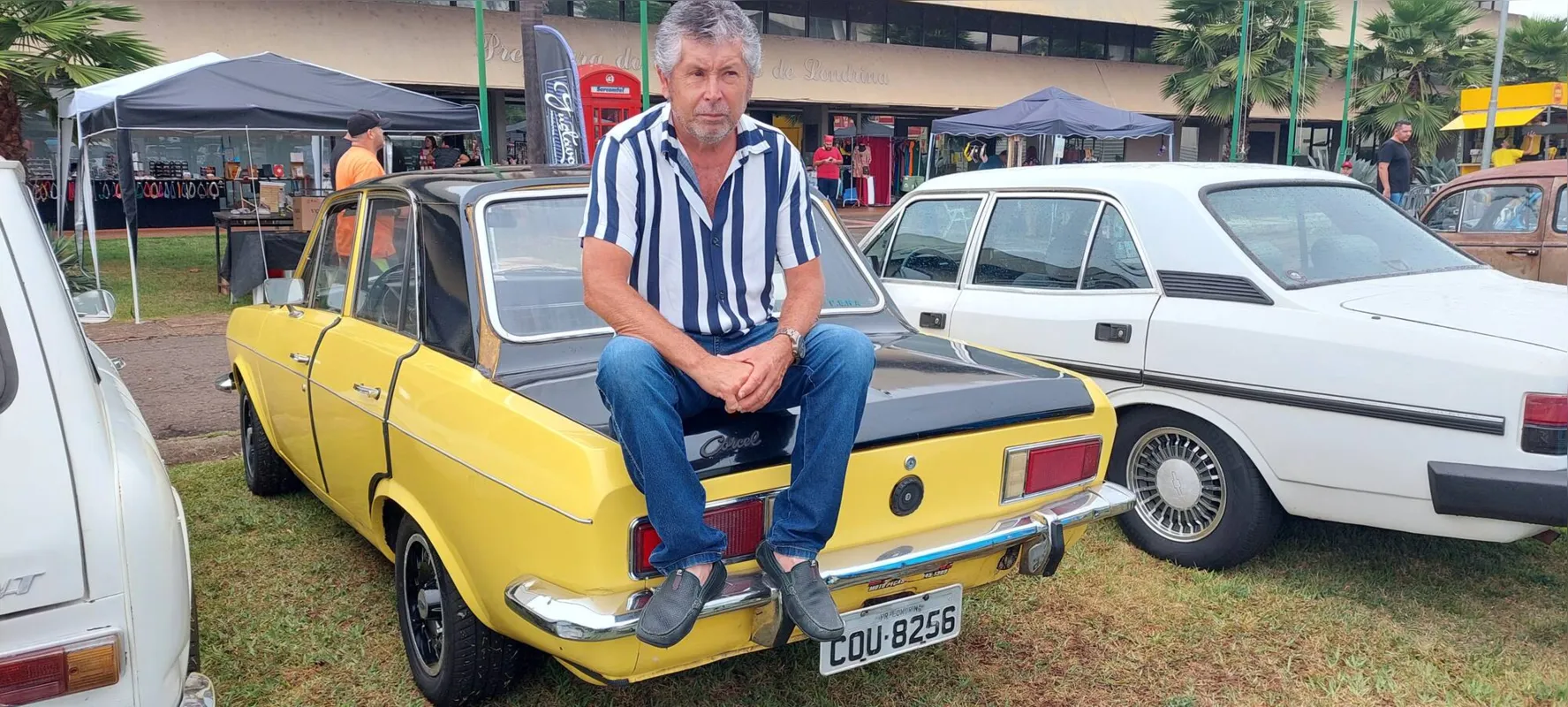 Imagem ilustrativa da imagem Amantes de carros antigos se reúnem em Londrina